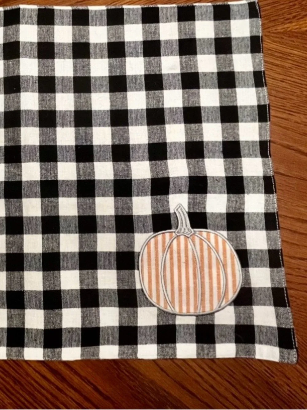 Autumn Fall Buffalo Check & Plaid Cloth Placemats Artisan de Luxe Farm Cottage
